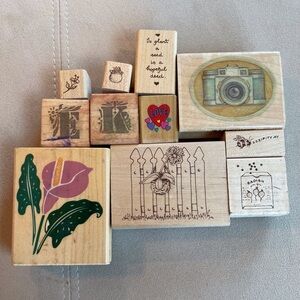 Eleven Rubber Stamps